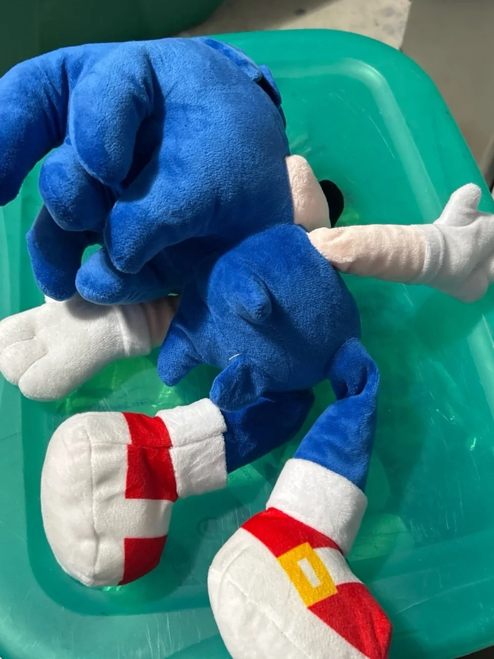 Blue Plush Hedgehog Character Toy - Soft Stuffed Plush